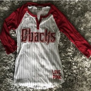 Victorias Secret Diamondbacks Baseball Tee XS